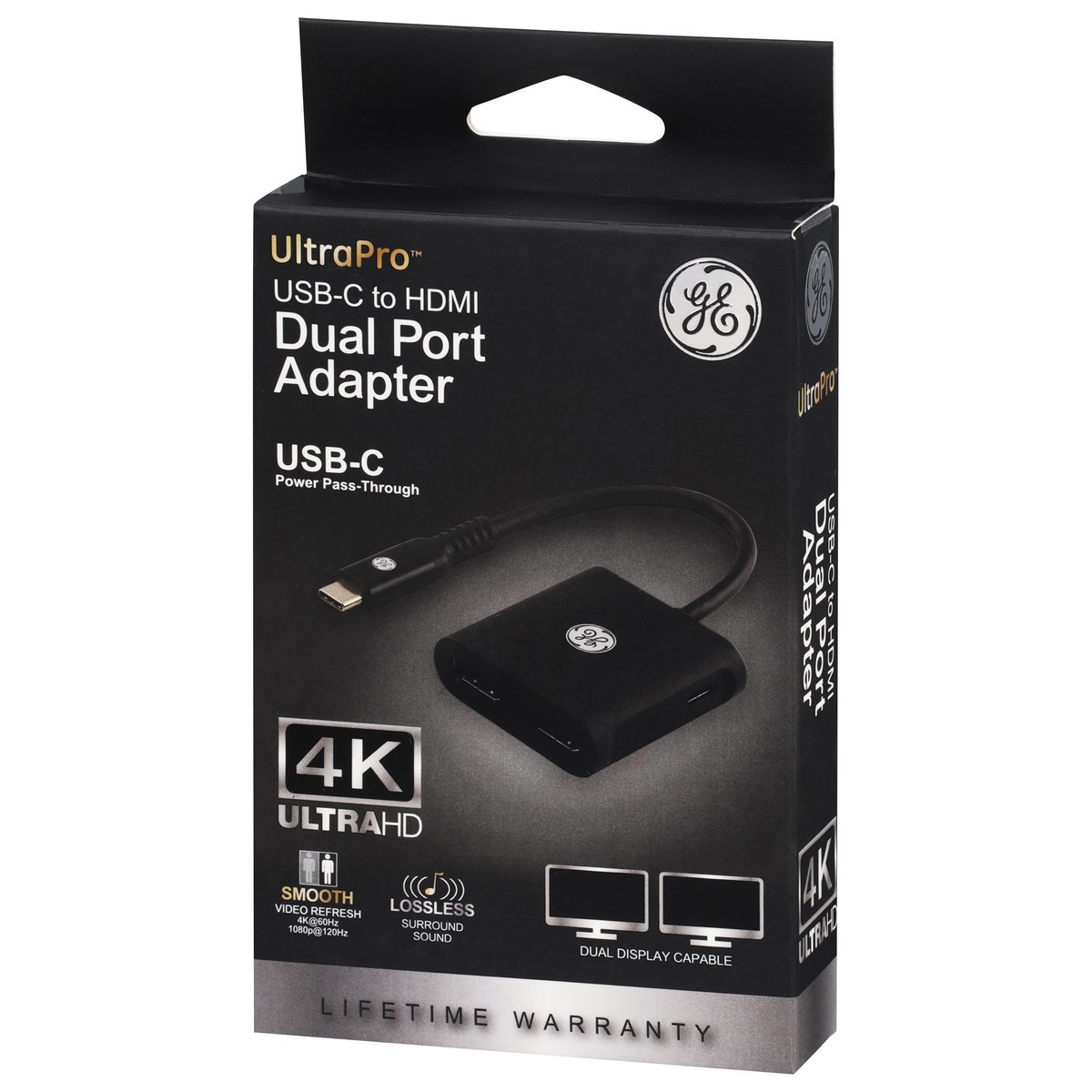 slide 4 of 4, GE UltraPro™ USB-C to Dual HDMI Adapter, 1 ct, 1 ct