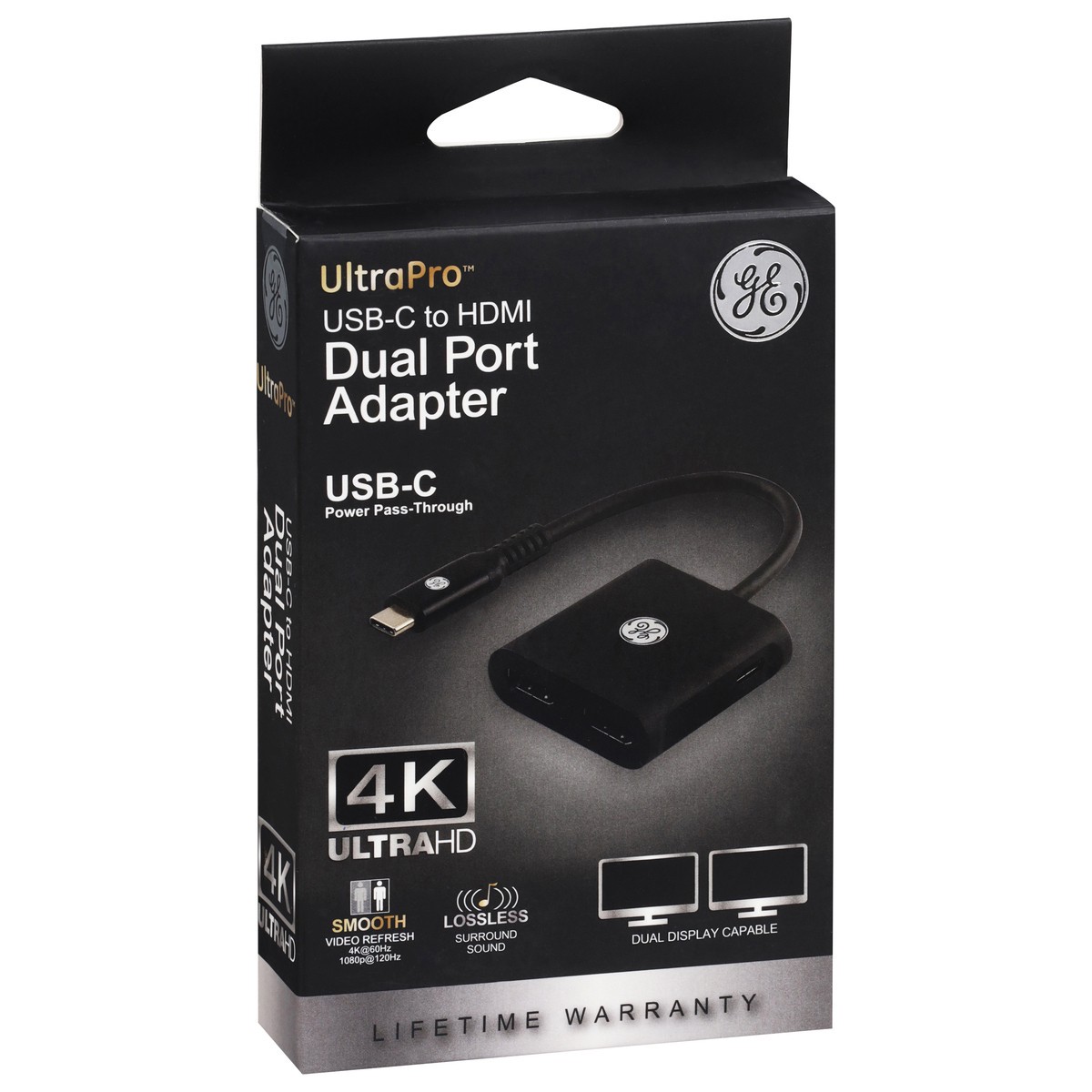 slide 2 of 4, GE UltraPro™ USB-C to Dual HDMI Adapter, 1 ct, 1 ct