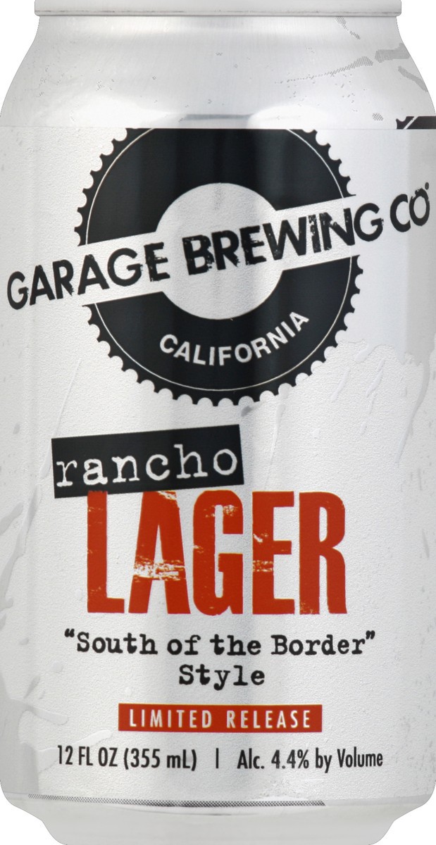 slide 4 of 4, Garage Brewing Co. Beer, Rancho Lager, 6 ct; 12 oz