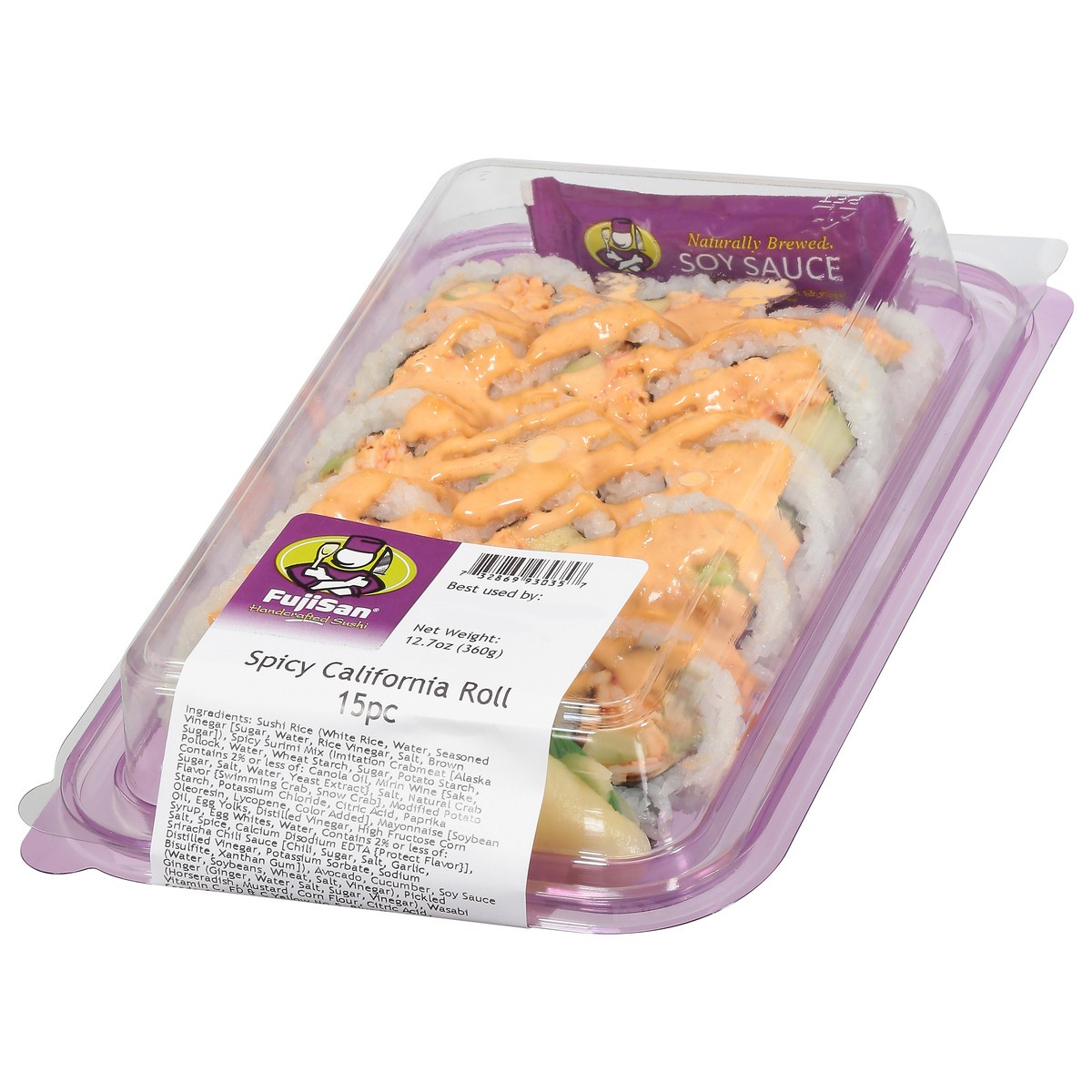 slide 9 of 9, Fujisan Spicy California Roll 15 - 12.7 oz ea, 15 ct