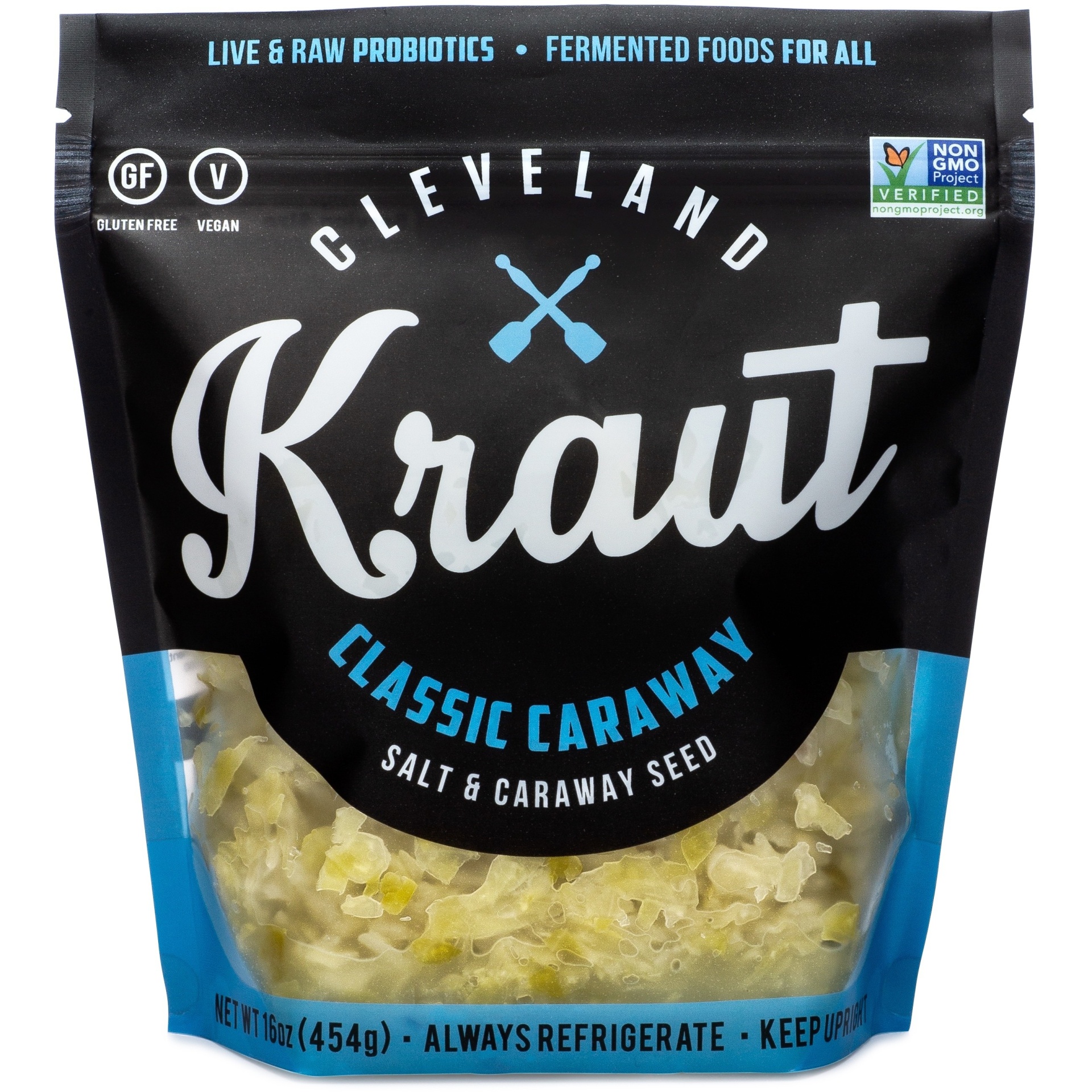 slide 1 of 1, Cleveland Kraut Classic Caraway, 16 oz