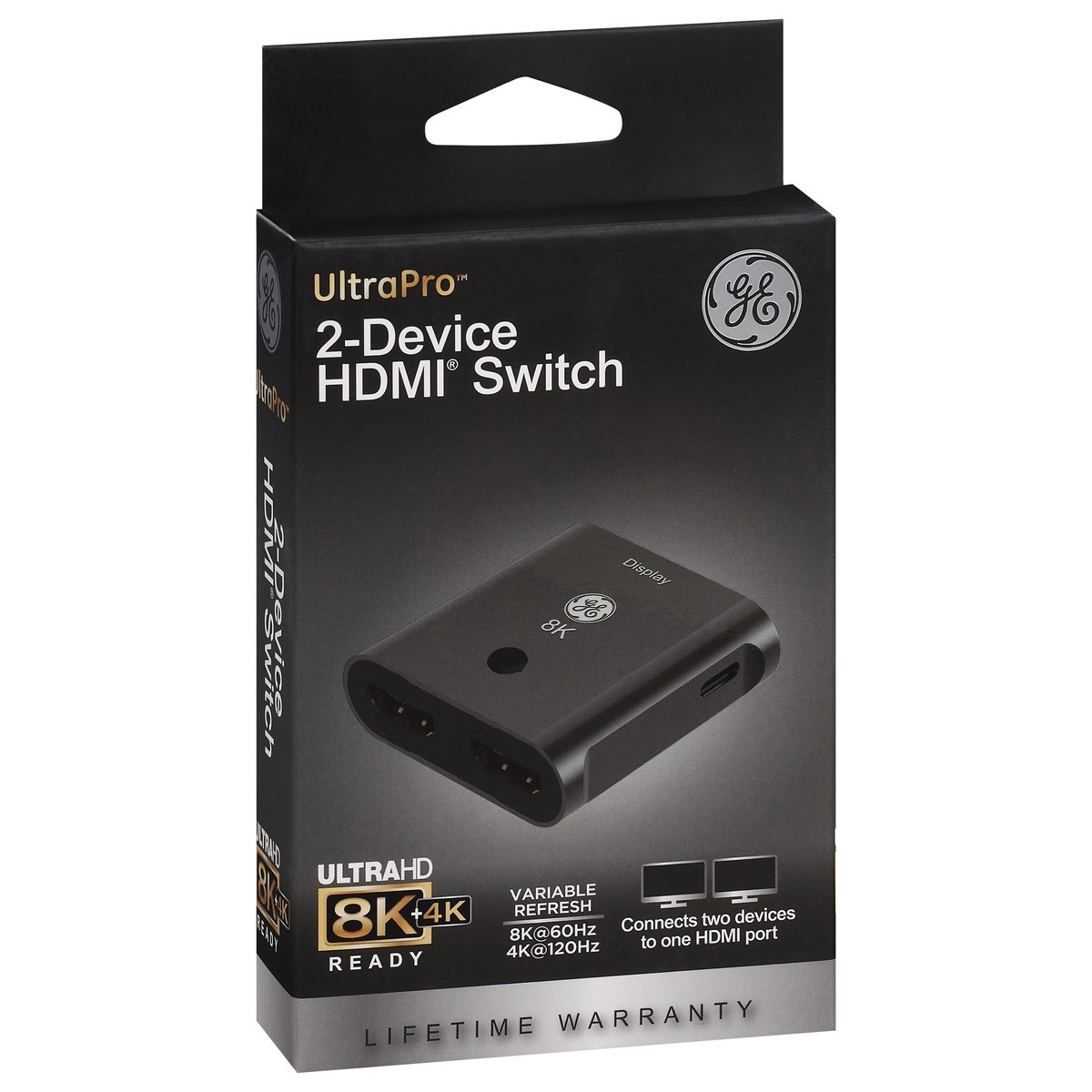 slide 2 of 4, GE UltraPro™ 2 Port 8K HDMI® Switch, 1 ct, 1 ct