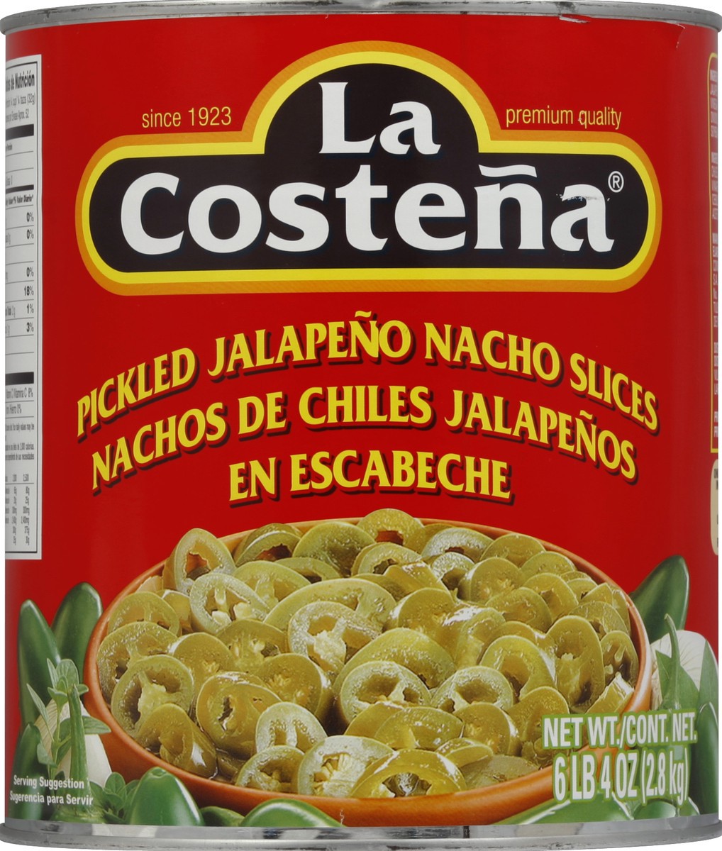 slide 1 of 2, La Costeña Jalapeno Nacho Slices 100 oz, 100 oz