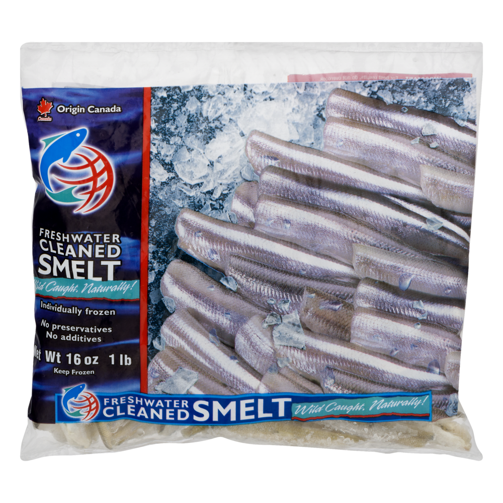 slide 1 of 1, Omstead Great Lakes Freshwater Cleaned Smelt, 16 oz