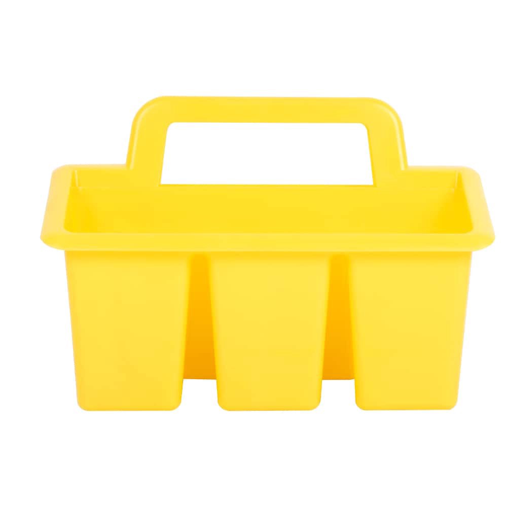 slide 3 of 4, Office Works 4-Compartment Caddy - Yellow, 1 ct