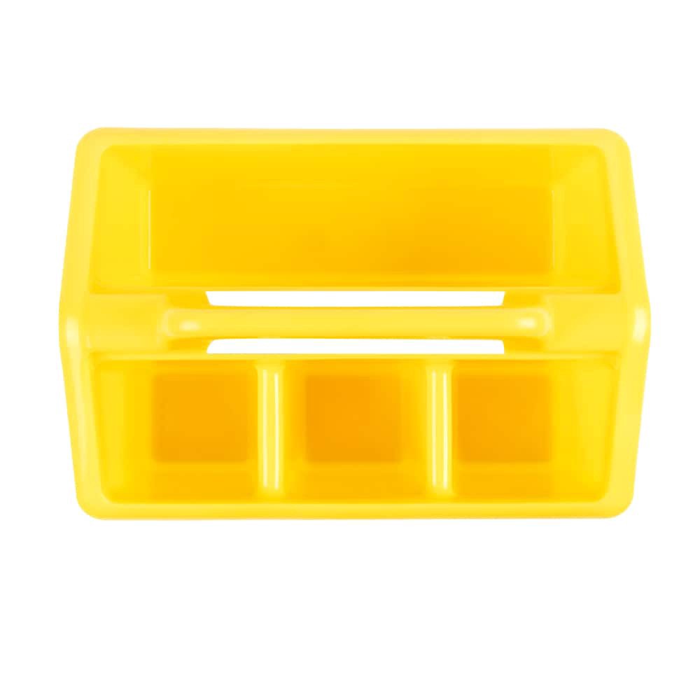 slide 4 of 4, Office Works 4-Compartment Caddy - Yellow, 1 ct