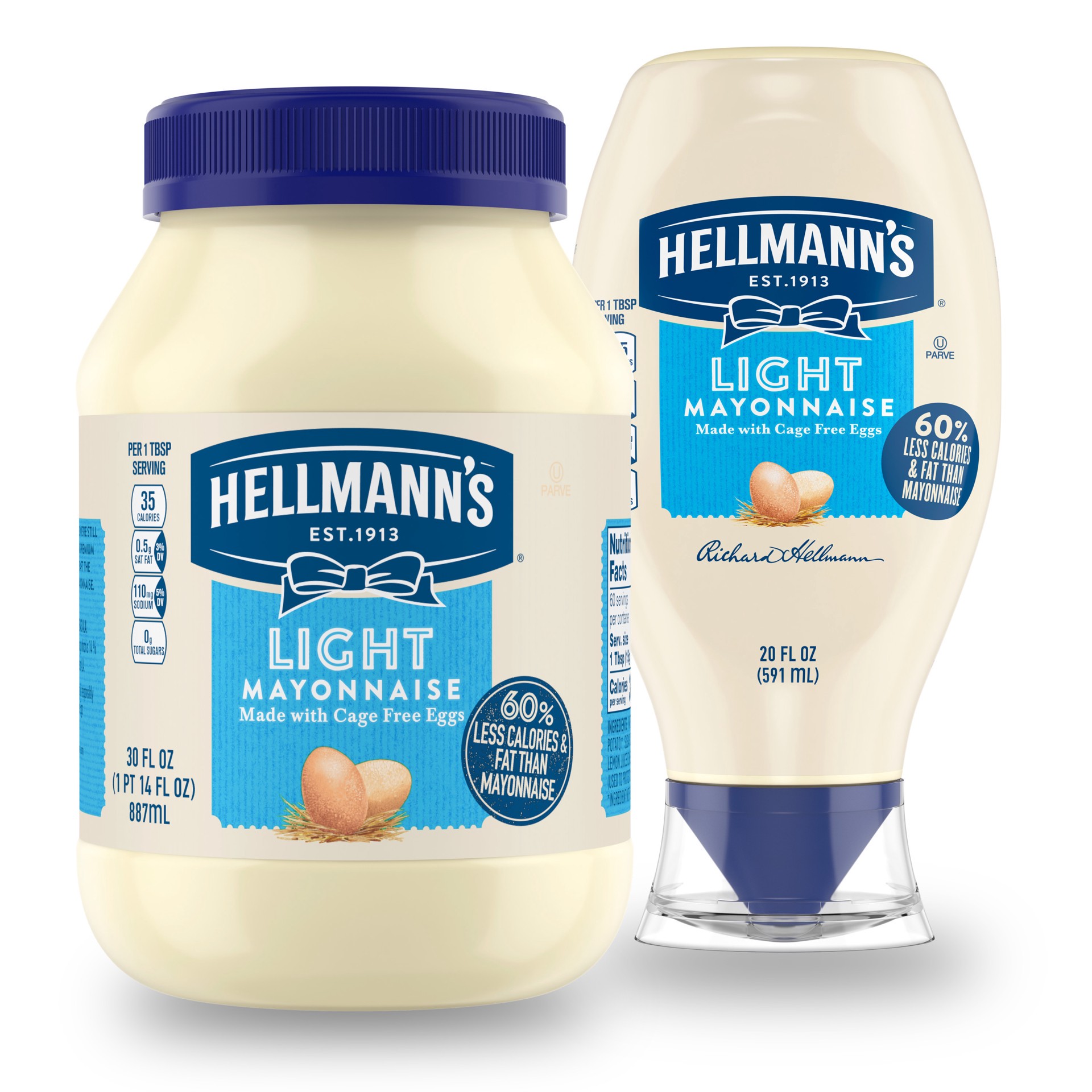 slide 1 of 5, Hellmann's Light Mayonnaise Squeeze Mayo, 11.5 oz, 11.5 oz