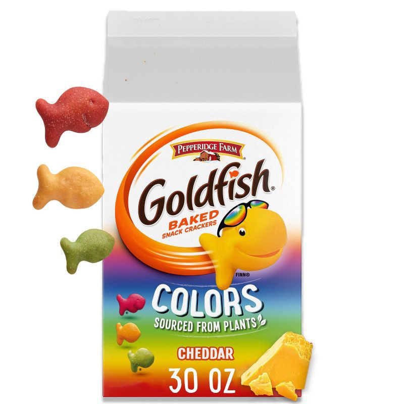 slide 1 of 5, Goldfish Colors Cheddar Baked Snack Crackers - 30oz, 30 oz