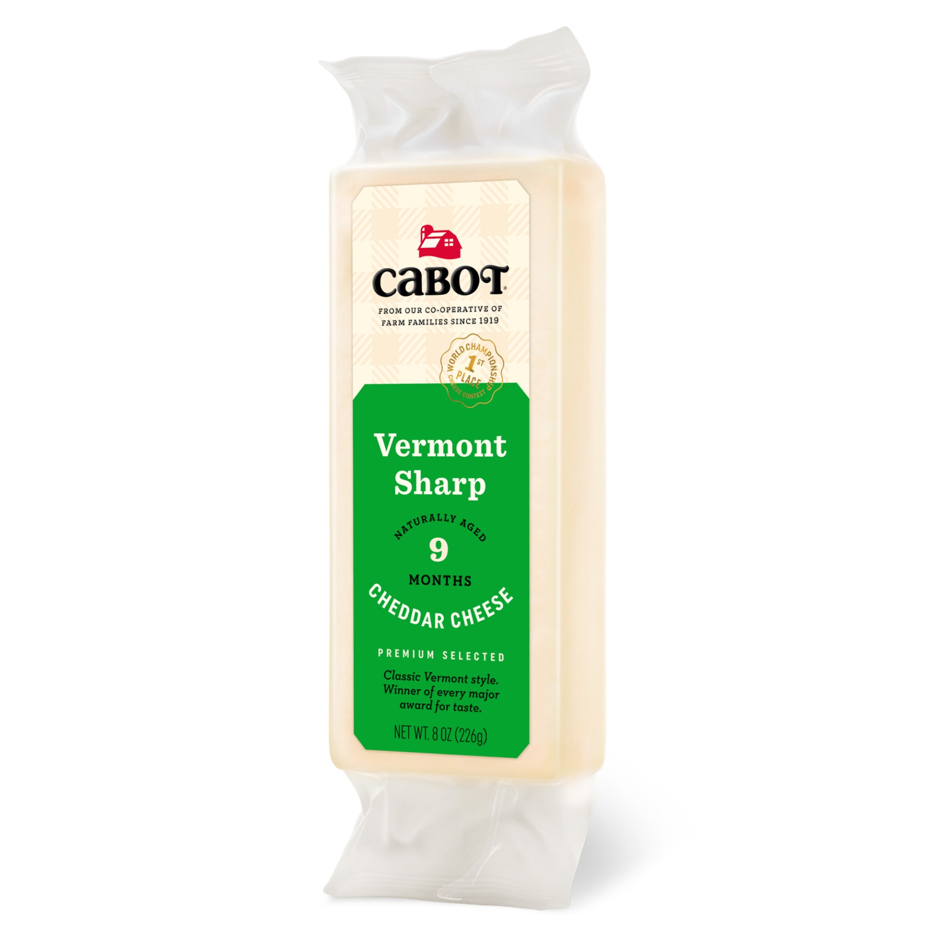 slide 5 of 5, Cabot Vermont Sharp Cheddar Cheese, 8 oz
