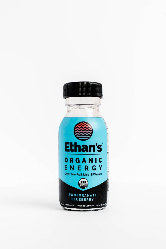 slide 1 of 1, Ethan's Organic Pomegranate Blueberry Energy Shot - 2 fl oz, 2 oz