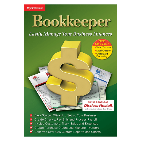 slide 2 of 3, Avanquest Bookkeeper, Traditional Disc, 1 ct