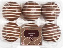 Ct Bakery White Cream Mini Donuts 6Ct