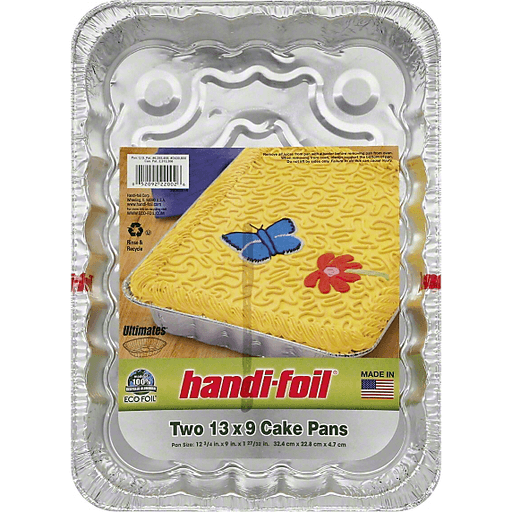 slide 2 of 3, Handi-foil Eco-Foil Cake Pans 13x9, 2 ct