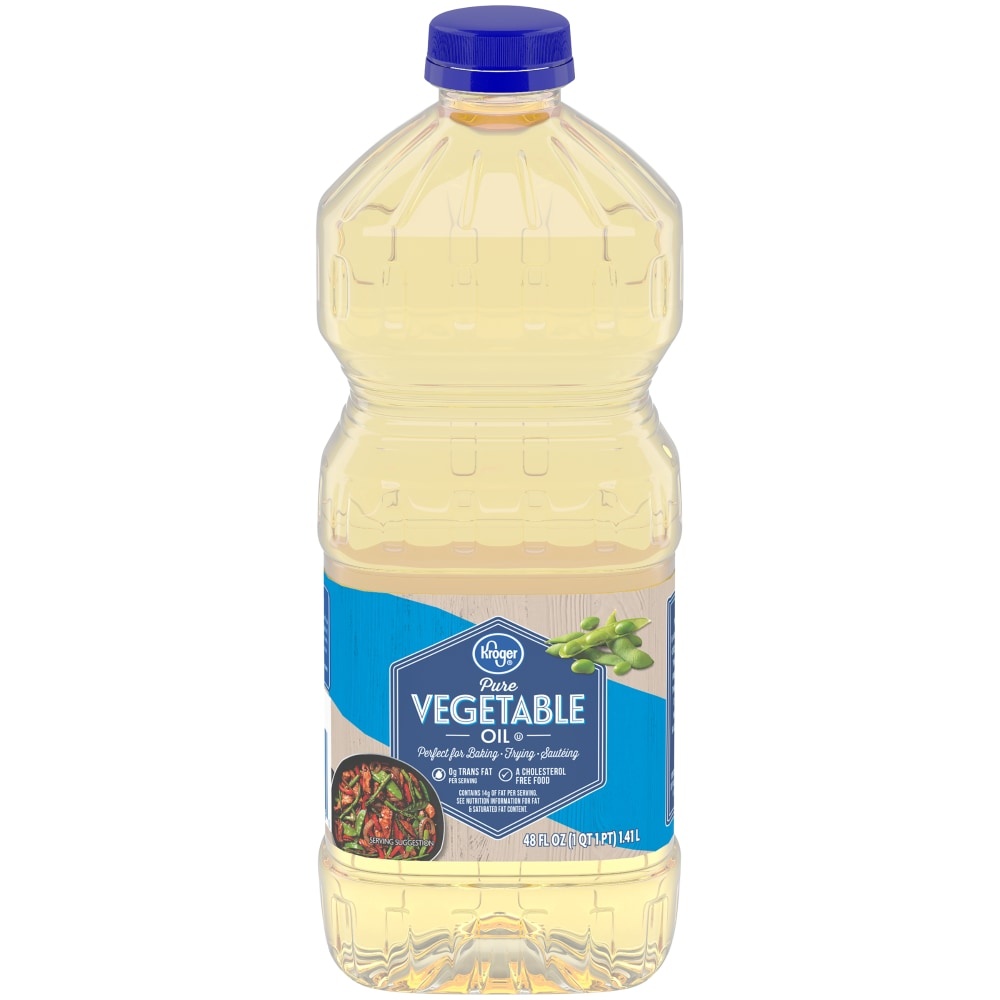 slide 1 of 1, Kroger Pure Vegetable Oil, 48 fl oz