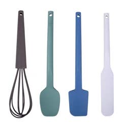 Grand Gourmet Mini Silicone Utensil set, Multi-color, 4 Pieces