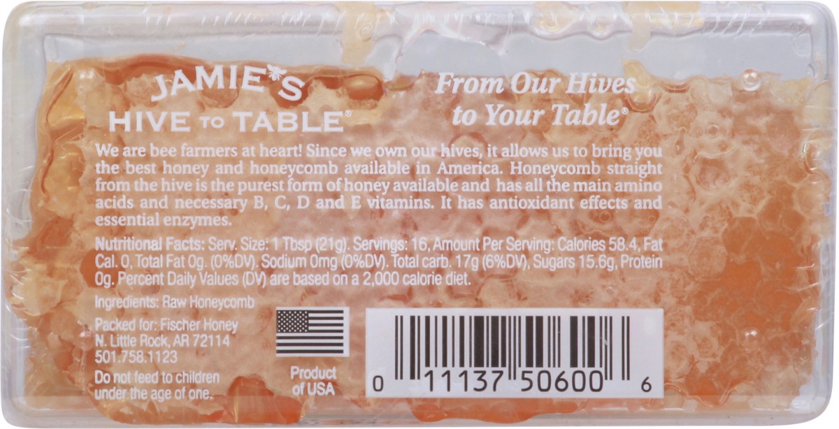 slide 8 of 9, Jamie's Hive to Table Raw Honey Comb 4 oz, 4 oz