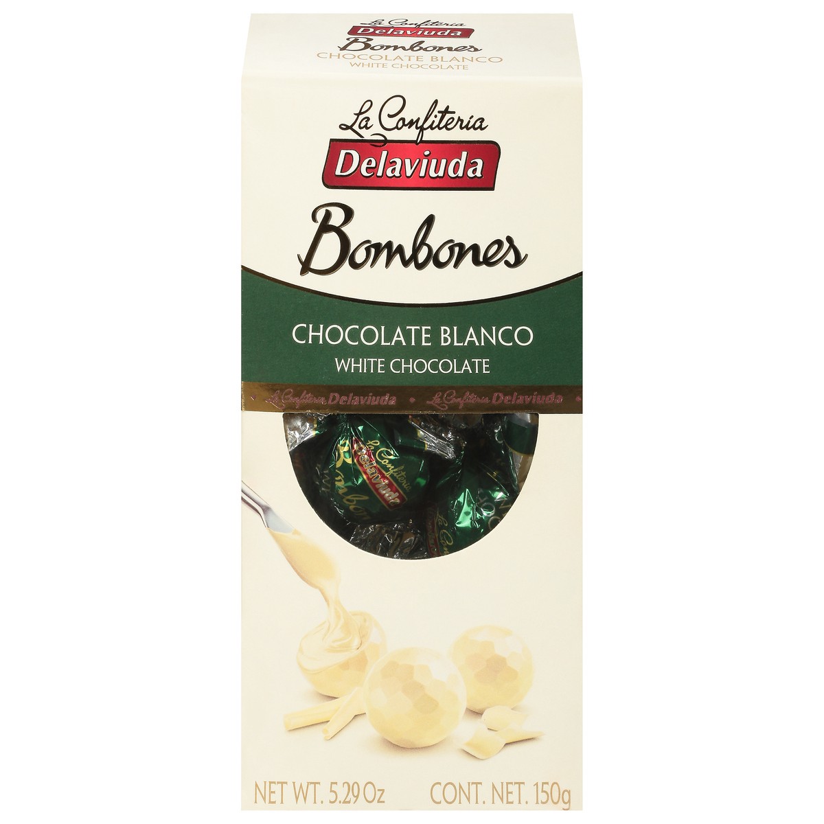 slide 1 of 9, Delaviuda La Confiteria White Chocolate Bombones 14 ea, 5.3 oz