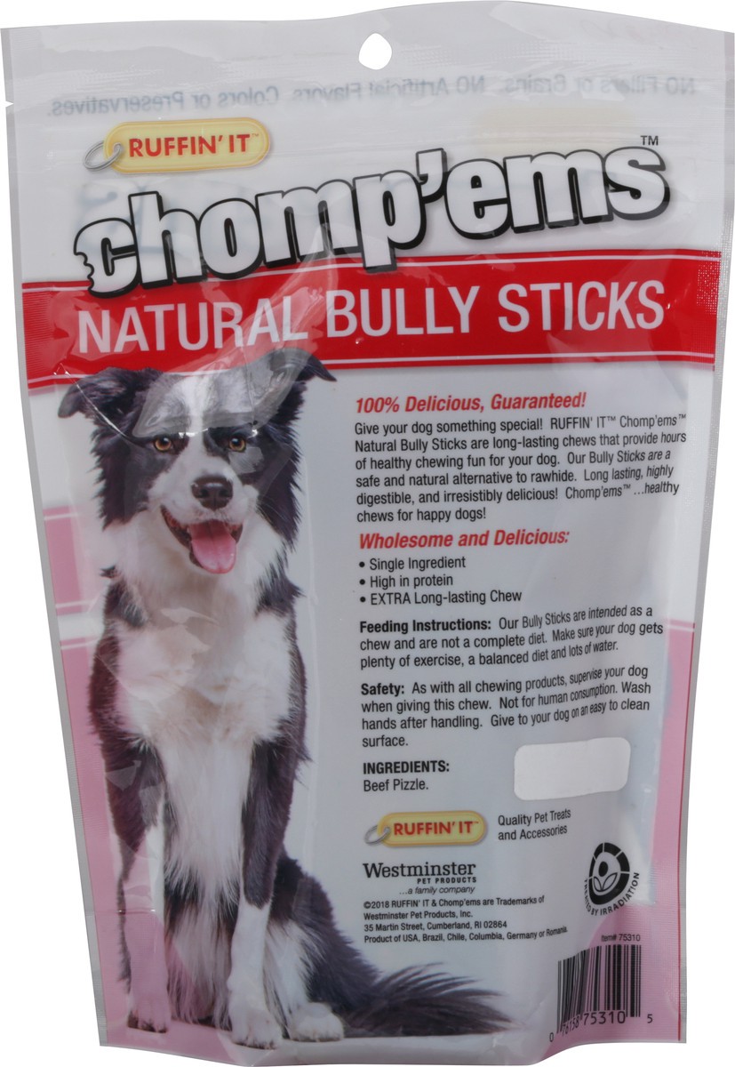 slide 8 of 11, Ruffin' It Chomp''ems Value Pack Natural Bully Sticks Dog Chews 8 oz, 8 oz