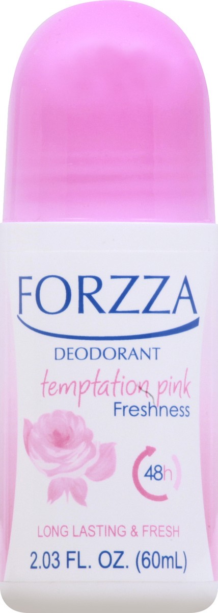 slide 7 of 7, Forzza Deodorant Roll-On Temptation Pink Freshness, 2.03 fl oz