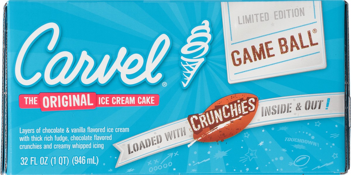 slide 2 of 12, Carvel Limited Edition Holiday Football Ice Cream Cake 4-32 fl. oz. Box, 8.13 lb