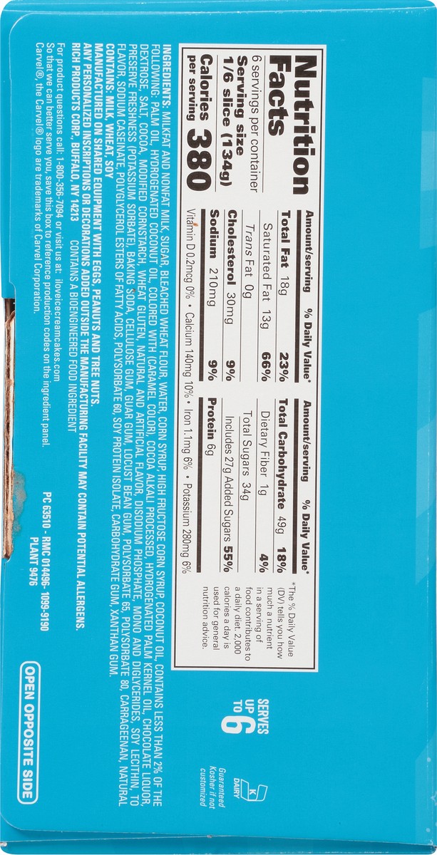 slide 8 of 12, Carvel Limited Edition Holiday Football Ice Cream Cake 4-32 fl. oz. Box, 8.13 lb