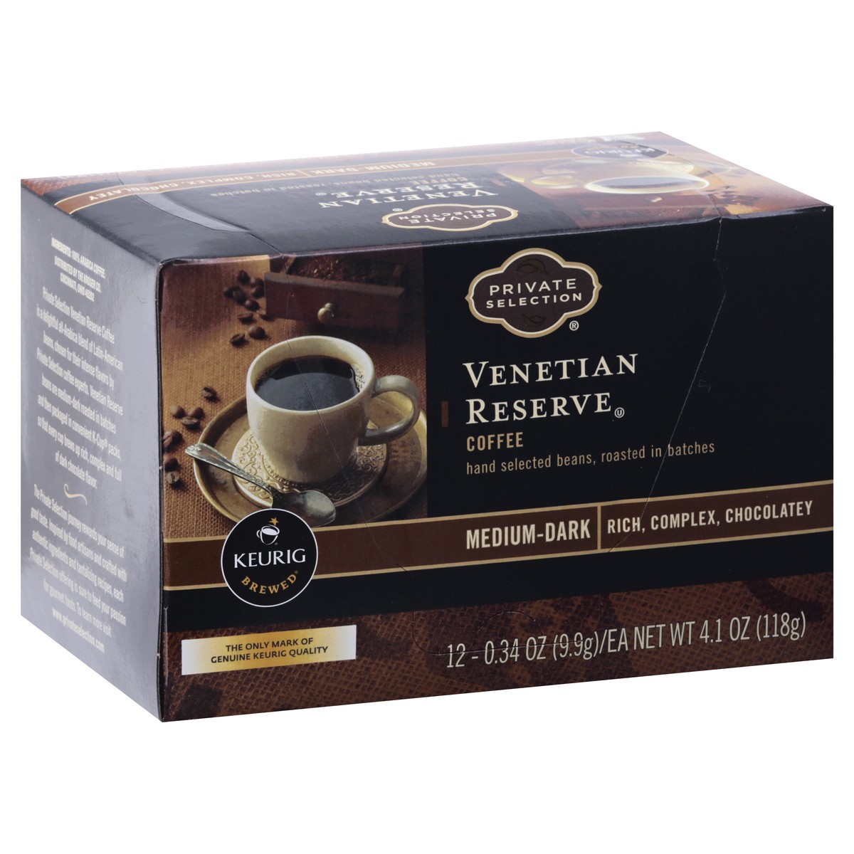 slide 2 of 9, Private Selection Venetian Reserve Medium-Dark K-Cup Packs Coffee 12 ea, 12 ct