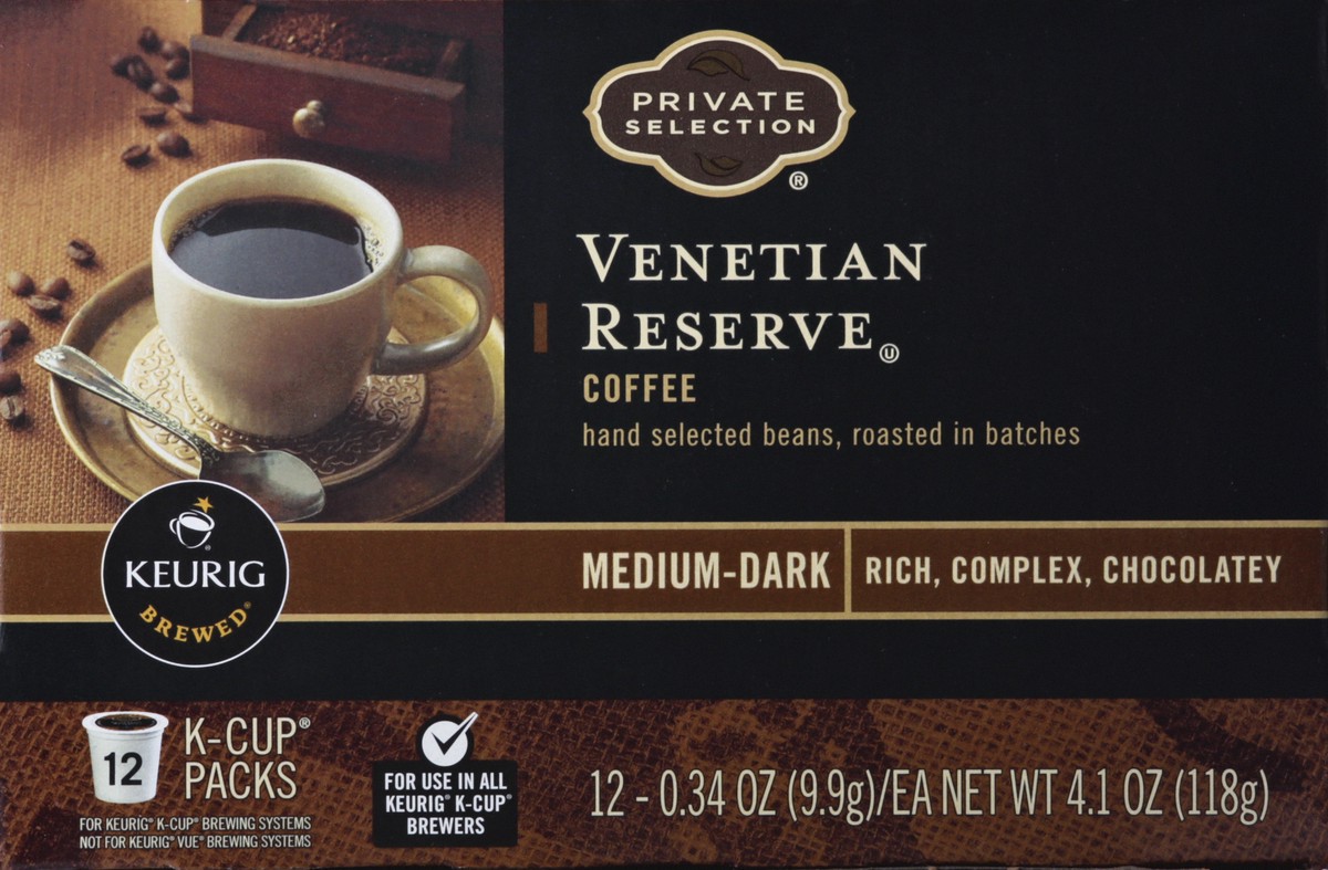 slide 5 of 9, Private Selection Venetian Reserve Medium-Dark K-Cup Packs Coffee 12 ea, 12 ct