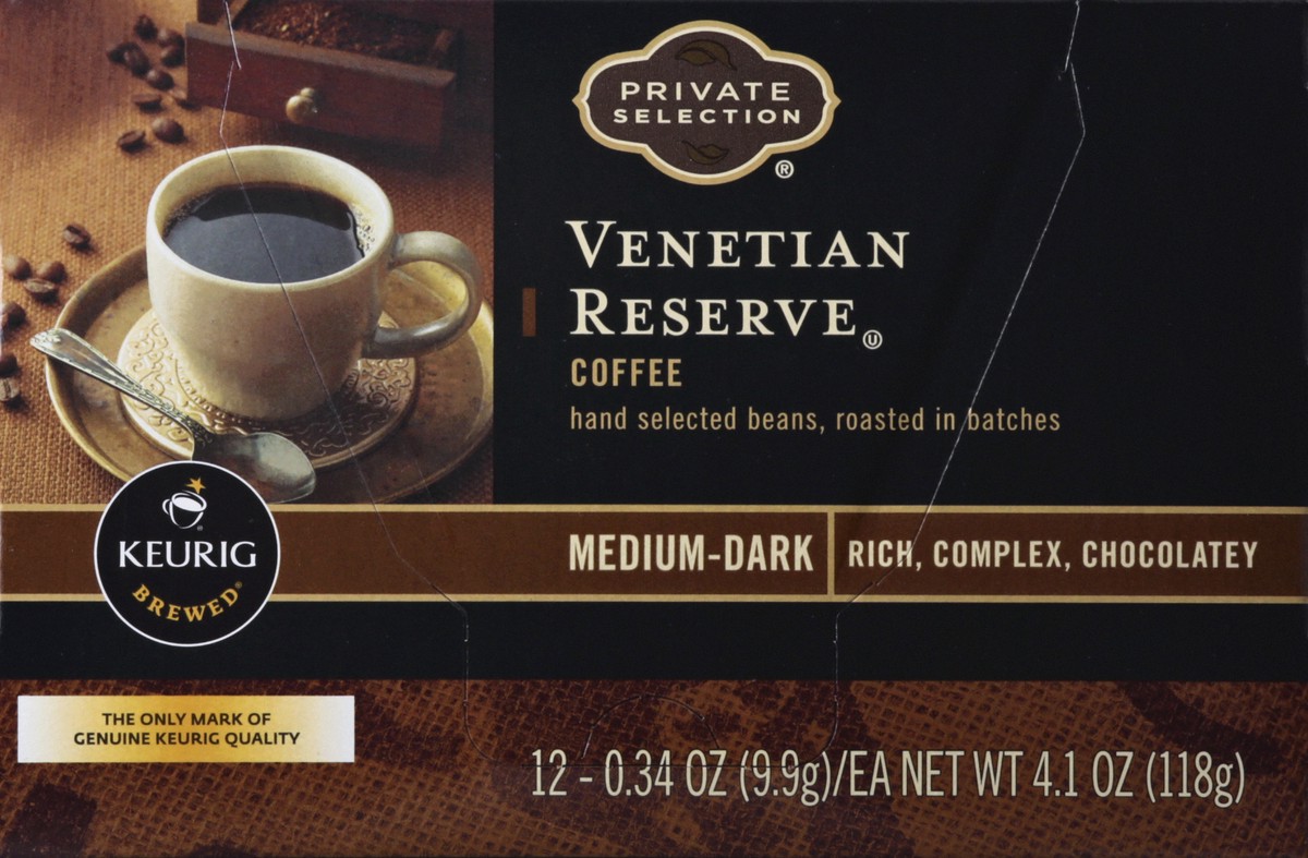 slide 6 of 9, Private Selection Venetian Reserve Medium-Dark K-Cup Packs Coffee 12 ea, 12 ct