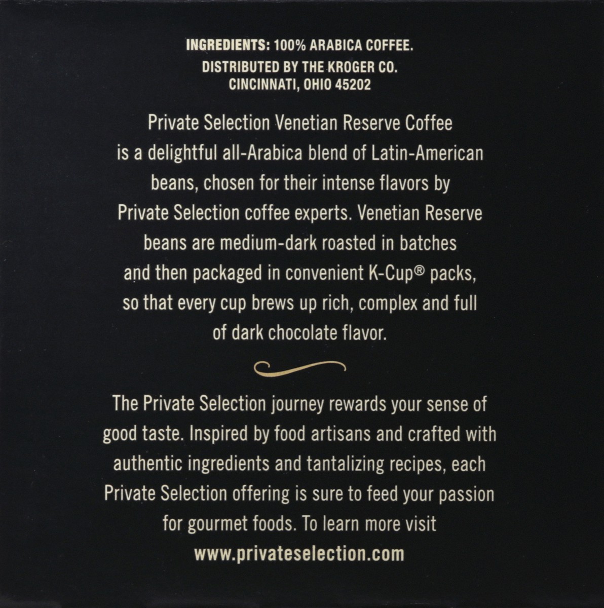 slide 7 of 9, Private Selection Venetian Reserve Medium-Dark K-Cup Packs Coffee 12 ea, 12 ct