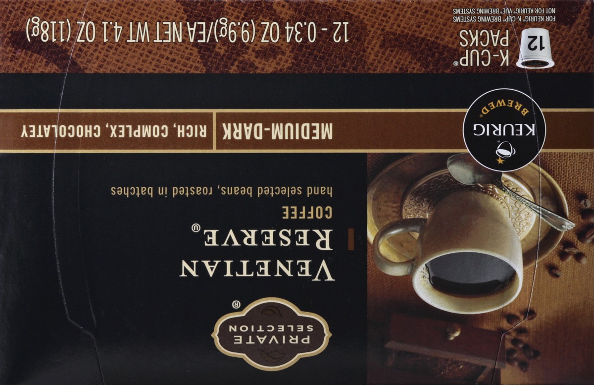 slide 9 of 9, Private Selection Venetian Reserve Medium-Dark K-Cup Packs Coffee 12 ea, 12 ct