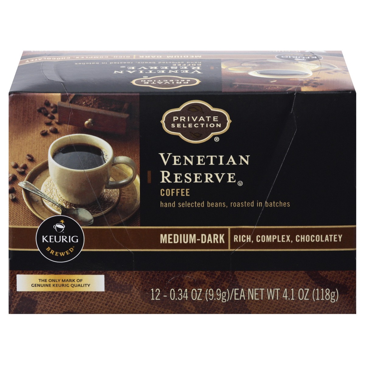 slide 1 of 9, Private Selection Venetian Reserve Medium-Dark K-Cup Packs Coffee 12 ea, 12 ct