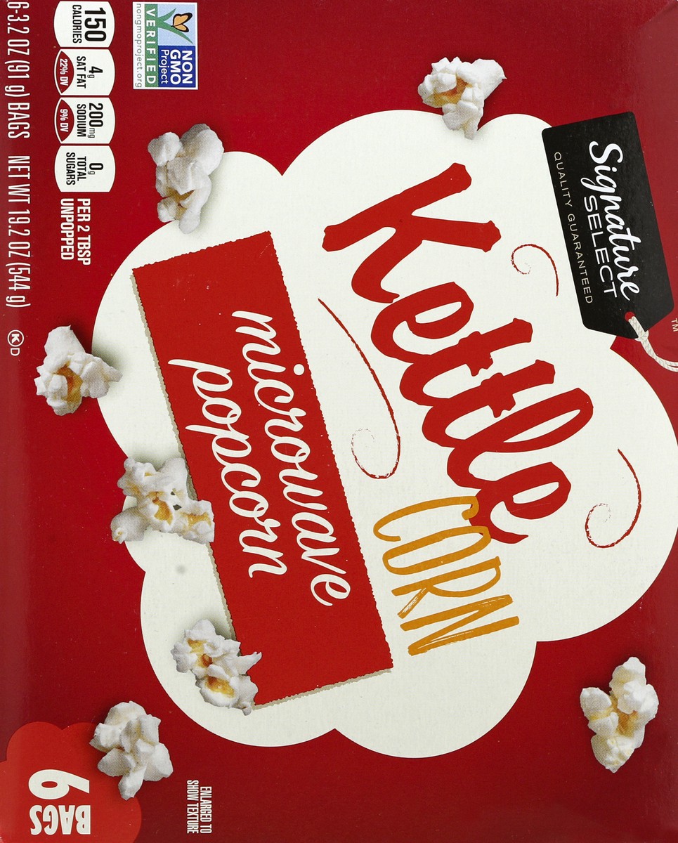 slide 4 of 5, Signature Select Microwave Popcorn 6 ea, 6 ct