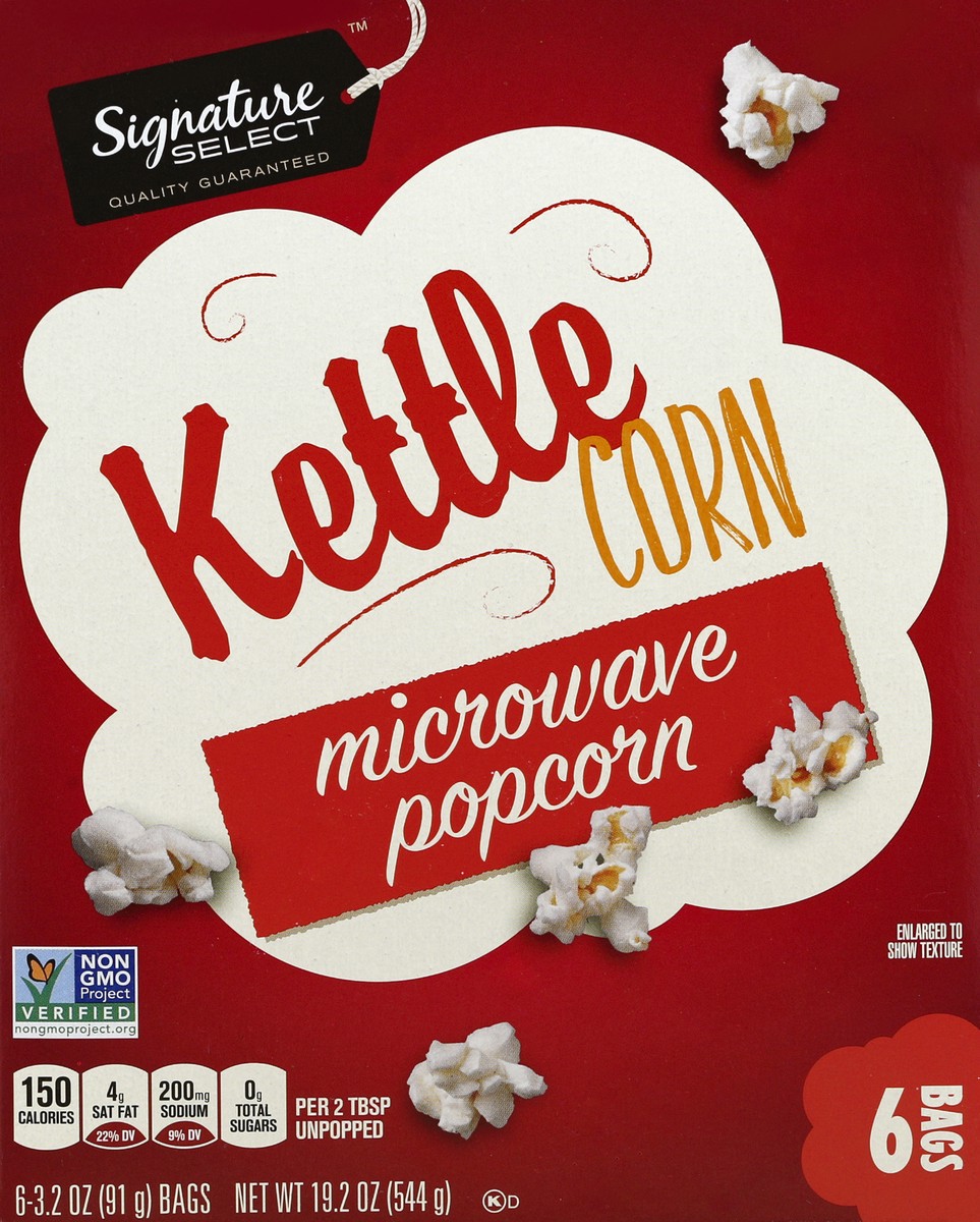 slide 5 of 5, Signature Select Microwave Popcorn 6 ea, 6 ct