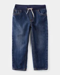 Carter's Toddler Pull-On Denim Pants - Blue Navy 4T
