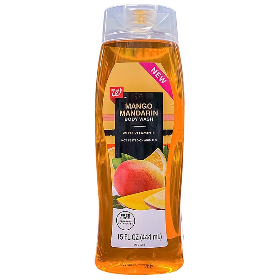 slide 1 of 1, Walgreens Mango Mandarin Body Wash, 15 fl oz