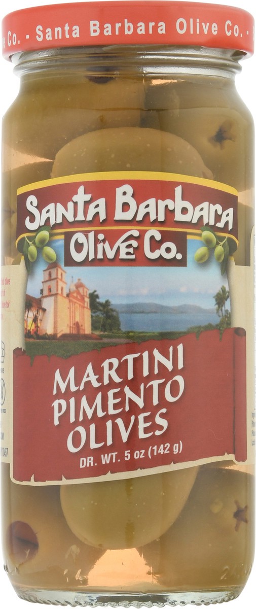 slide 4 of 11, Santa Barbara Olive Co. Martini Pimento Olives 5 oz, 5 oz