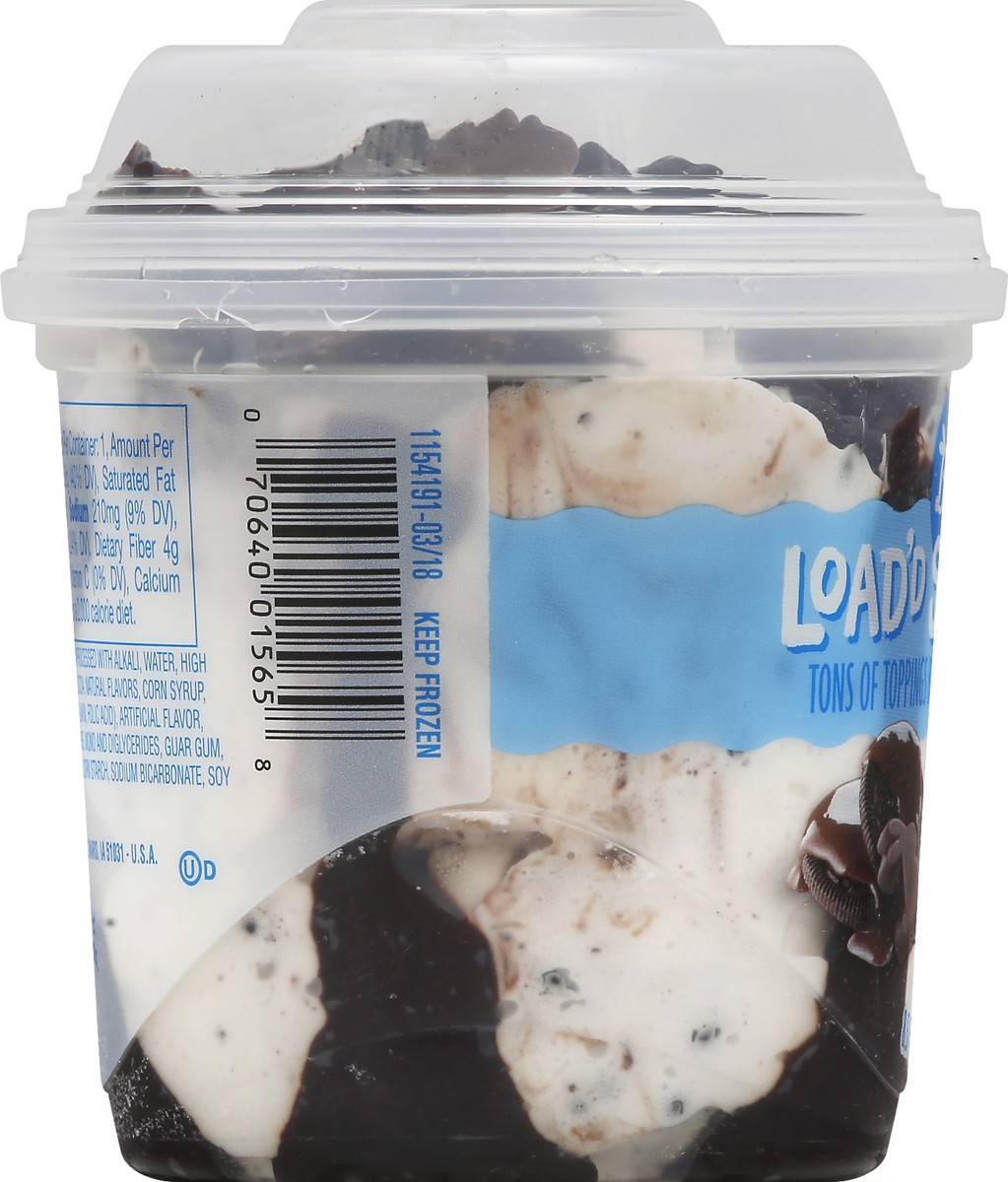 slide 11 of 13, Blue Bunny Load'd Sundaes Cookie Crunch 'N Fudge, Frozen Dessert Cup, 8.5 fl oz, 8.5 fl oz