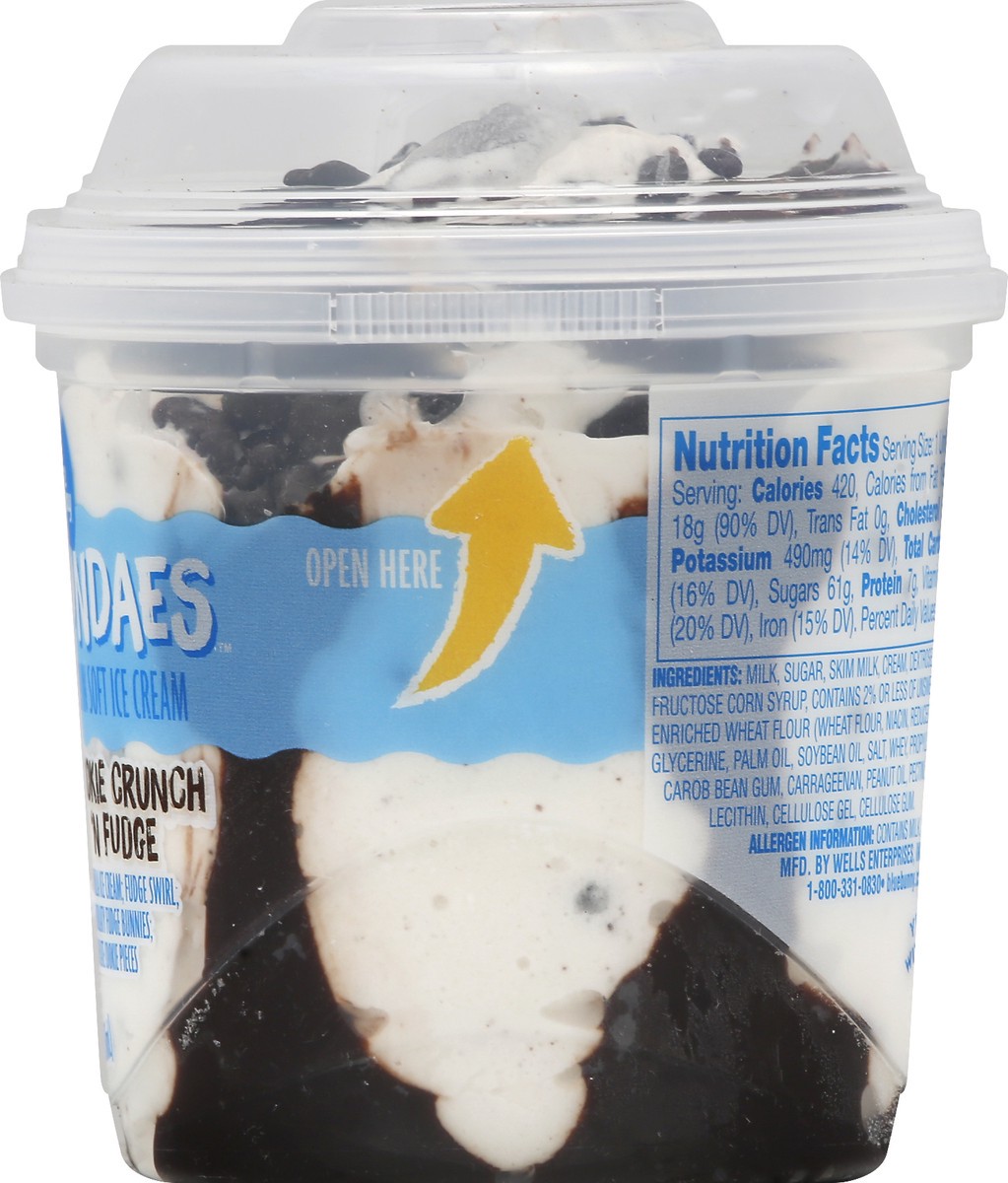 slide 10 of 13, Blue Bunny Load'd Sundaes Cookie Crunch 'N Fudge, Frozen Dessert Cup, 8.5 fl oz, 8.5 fl oz