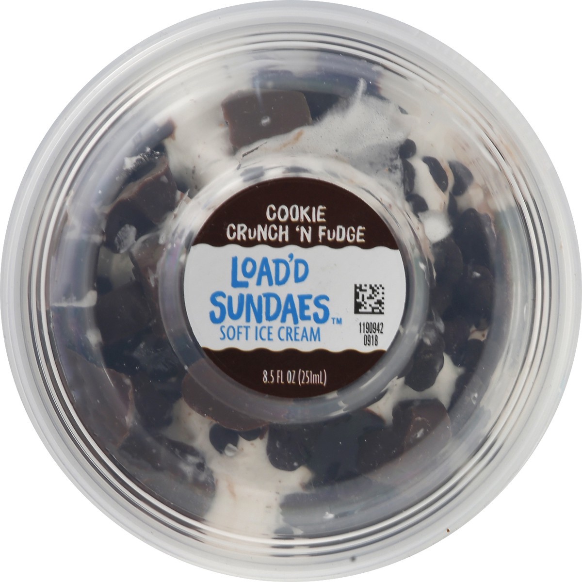 slide 4 of 13, Blue Bunny Load'd Sundaes Cookie Crunch 'N Fudge, Frozen Dessert Cup, 8.5 fl oz, 8.5 fl oz