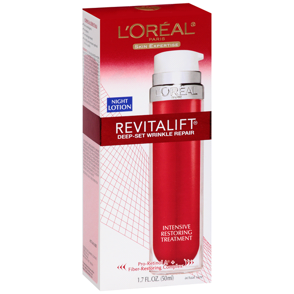 slide 1 of 1, L'Oréal Paris Revitalift Deep-Set Wrinkle Repair Night Cream For All Skin Types, 1.7 oz