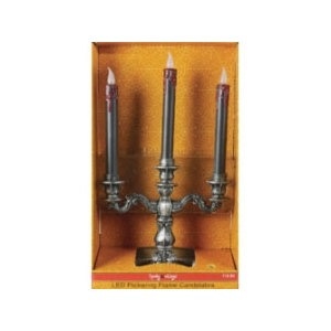 slide 1 of 1, Spooky Village Flickering Flame Candelabra, 1 ct