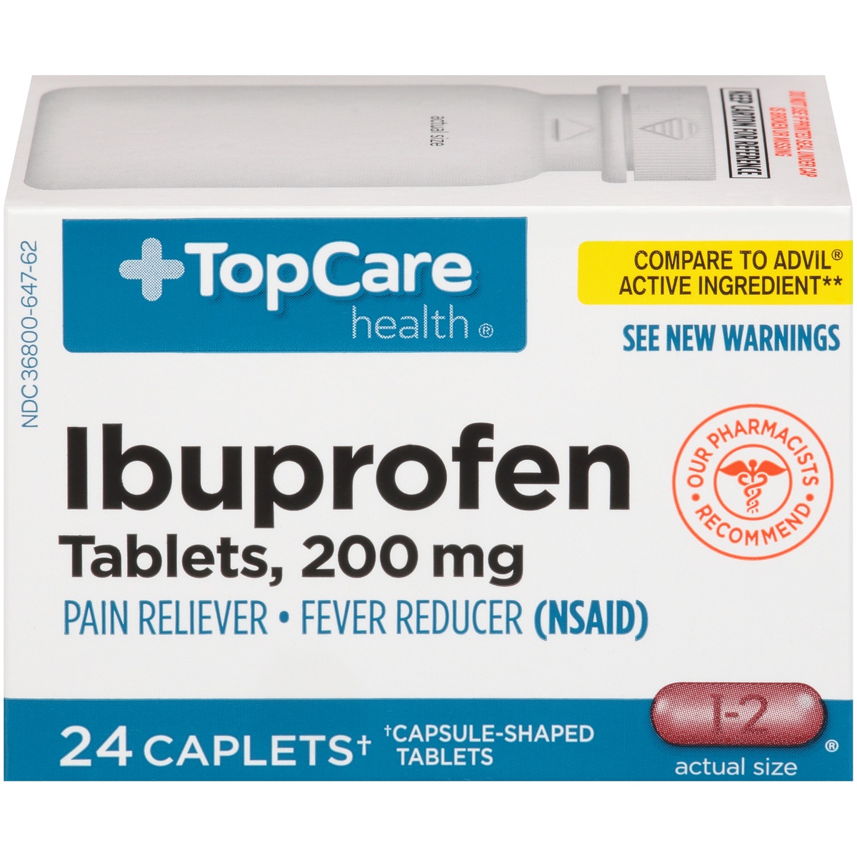TopCare Ibuprofen 24 ct; 200 mg Shipt