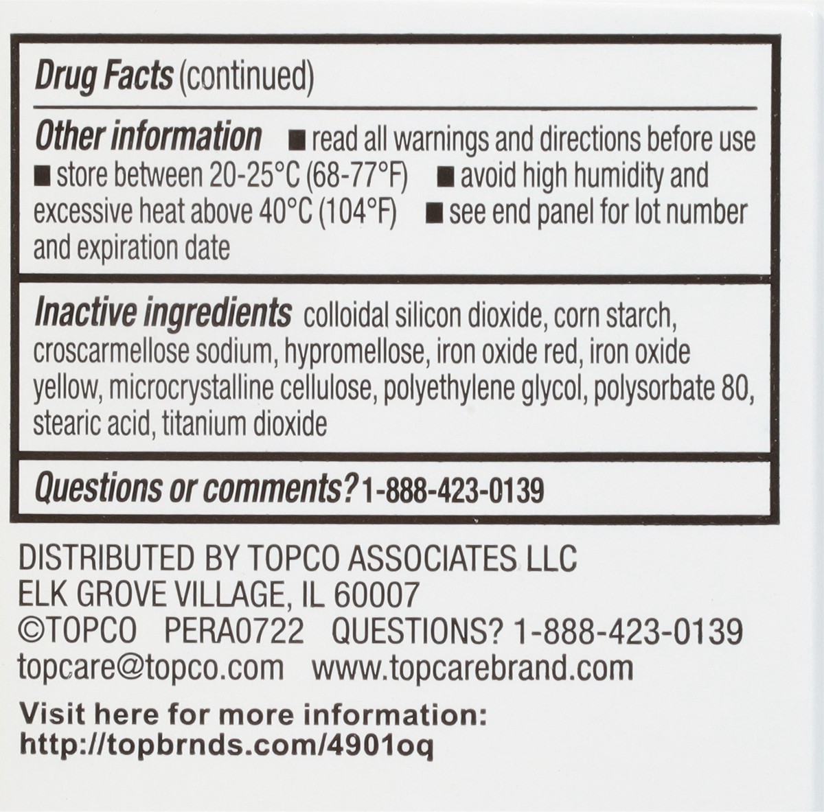 slide 6 of 9, TopCare TOP CARE Topco Associates Ibuprofen Tablets, 24 ct