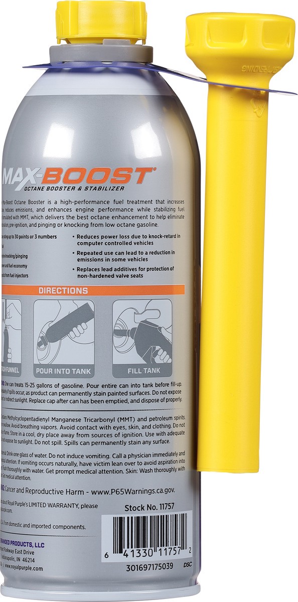slide 8 of 9, Royal Purple Max-Boost Octane Booster & Stabilizer 16 fl oz, 16 fl oz