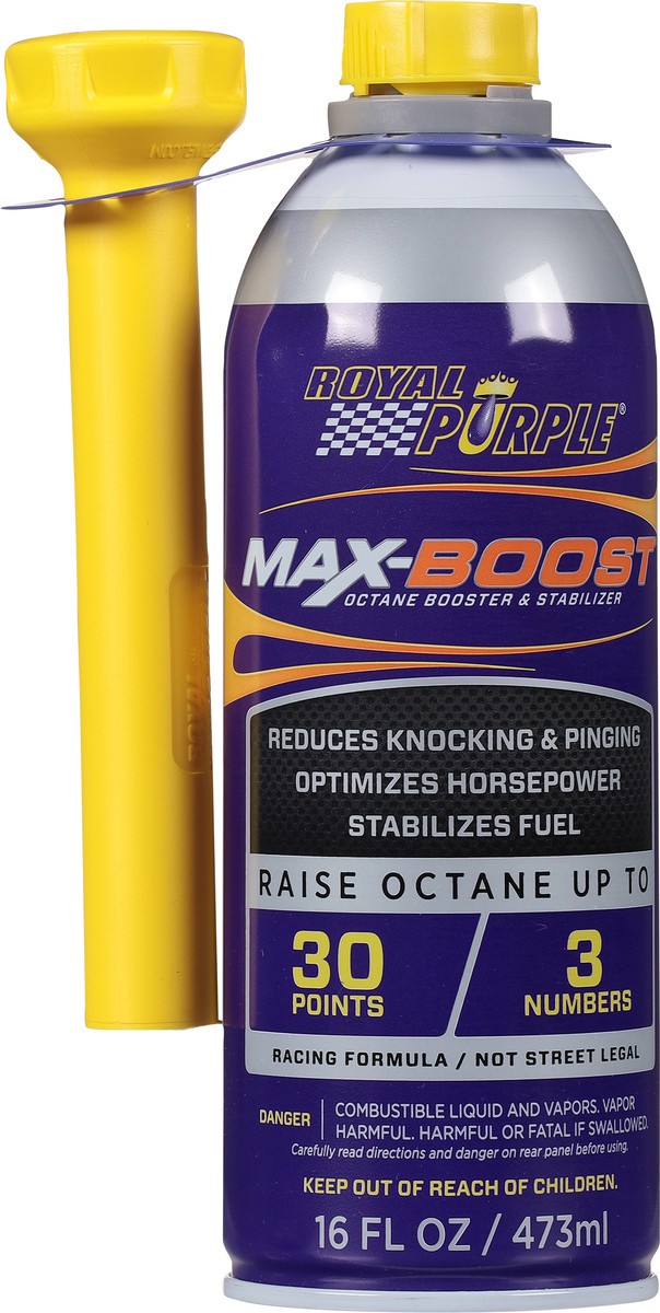 slide 2 of 9, Royal Purple Max-Boost Octane Booster & Stabilizer 16 fl oz, 16 fl oz