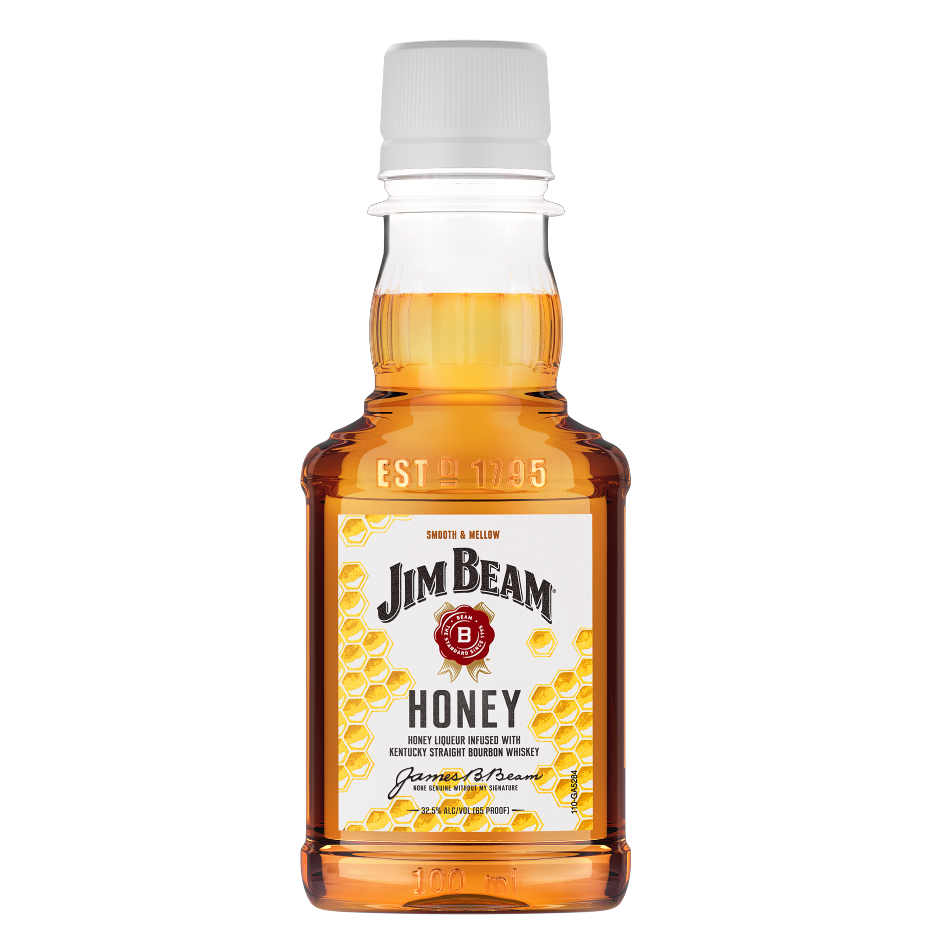 slide 2 of 2, Jim Beam Honey Liqueur with Kentucky Straight Bourbon Whiskey 100 ml, 100 ml