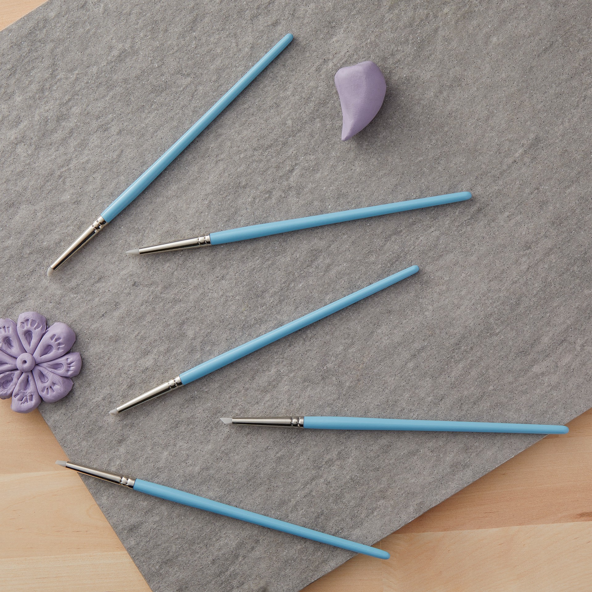 slide 2 of 7, Clay Shaper Set #2 By Craft Smart, 5mm in diameter; brush total length - 19.2cm