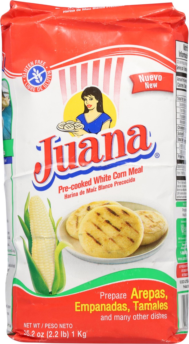 slide 2 of 14, Juana Pre-Cooked White Corn Meal for Arepas 2.2 Lb., 35.2 oz