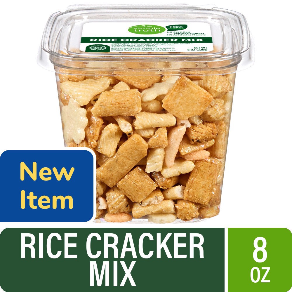 slide 1 of 1, Simple Truth® Rice Cracker Mix, 8 oz, 8 oz