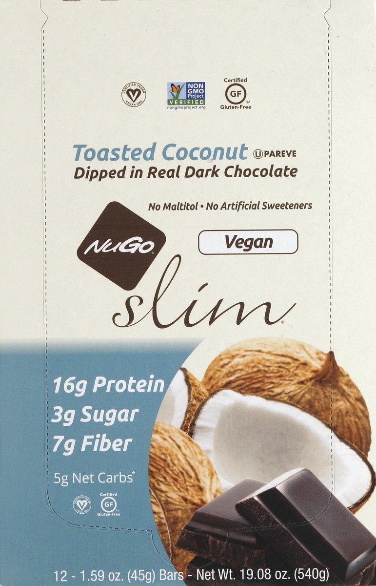 slide 2 of 4, NuGo Protein Bars 12 ea, 12 ct